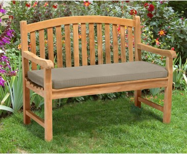 Clivedon 2 Seater Garden Bench, Teak – 1.2m
