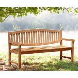 Ascot 4 Seater Teak Garden Bench – 1.8m