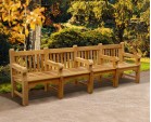 Balmoral Large Heavy-Duty Park Bench with 5 arms – 3m