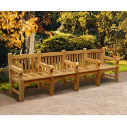 Balmoral Large Heavy-Duty Park Bench with 5 arms – 3m
