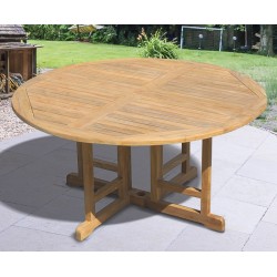 Berrington Circular Teak Garden Table