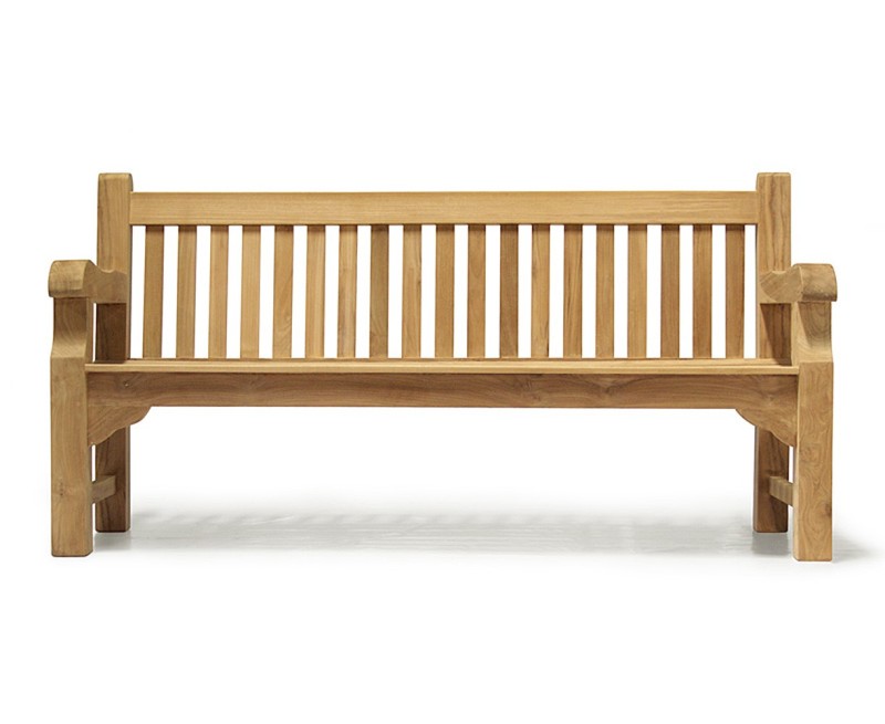 1.8m teak park bench