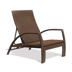 Monaco Rattan Garden Sun Lounger, Adjustable Sun Lounger