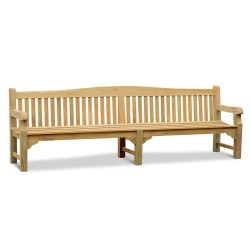 Buckingham Large Teak Garden Bench - 3m