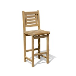 Canfield Teak Bar Stool