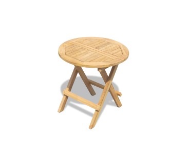 Ashdown Folding Picnic Table, Round, Straight Slats