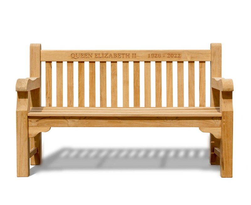 1.5m Queen Elizabeth II Memorial Bench - 3 Seater