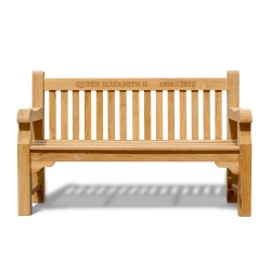 1.5m Queen Elizabeth II Memorial Bench - 3 Seater