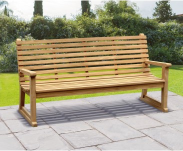 Primrose Teak Sled Bench - 1.8m