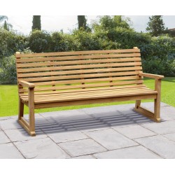 Primrose Teak Sled Bench - 1.8m