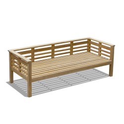 Brompton Teak Day Bed - 2m