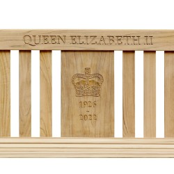 Balmoral Teak Queen Elizabeth II Commemorative Bench - 1.8m
