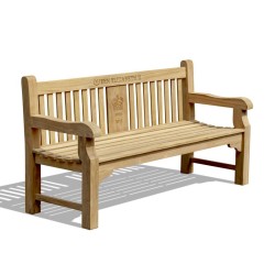 Balmoral Teak Queen Elizabeth II Commemorative Bench - 1.8m