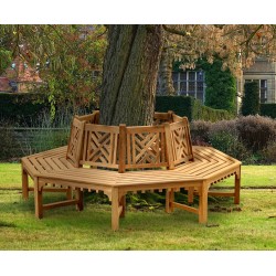 Princeton Octagonal Teak Tree Seat – 2.2m