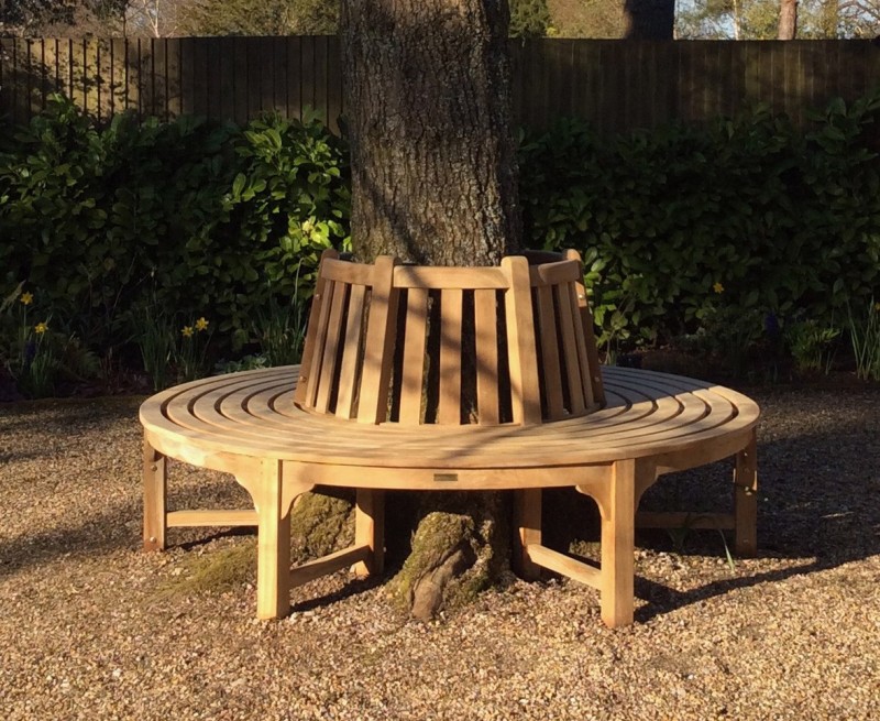 Circular Teak Tree Bench - 1.8m