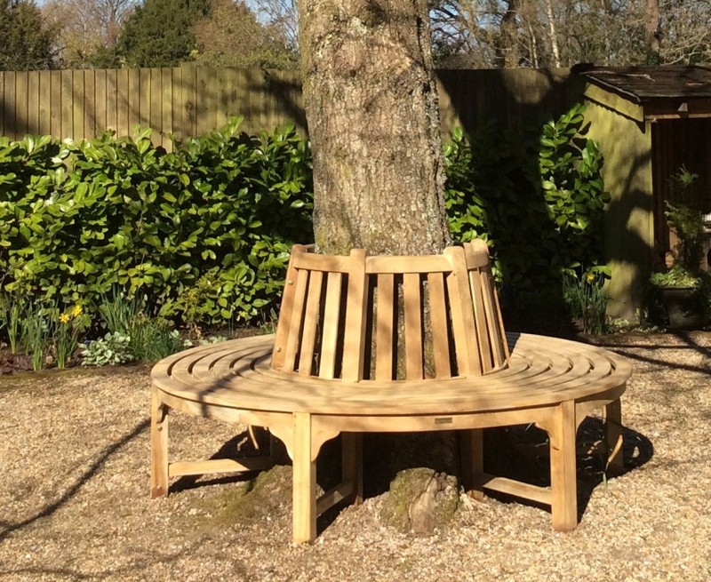 Circular Teak Tree Bench - 1.8m