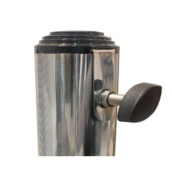 Square Steel Parasol Base, Stainless Steel Tube - 20 kg