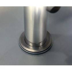 Square Steel Parasol Base, Stainless Steel Tube - 20 kg