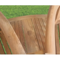 Jack and Jill Teak Companion Bench