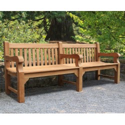 Balmoral Large Heavy-Duty Park Bench with 3 arms – 2.4m