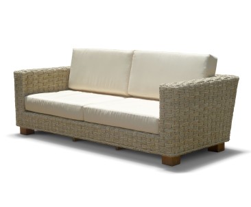Seagrass Conservatory Sofa, 3 seater 2