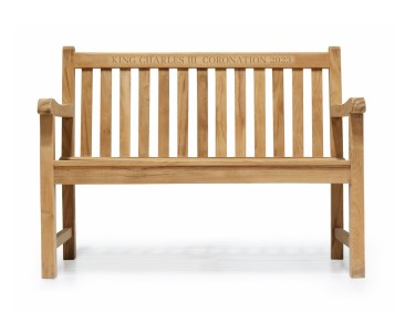 Windsor Teak Charles III Coronation Bench