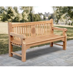 Balmoral King Charles III Coronation Emblem Bench - 1.8m