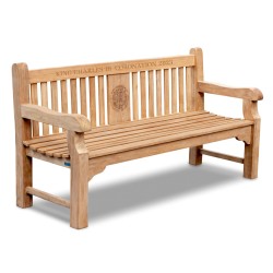 Balmoral King Charles III Coronation Emblem Bench - 1.8m