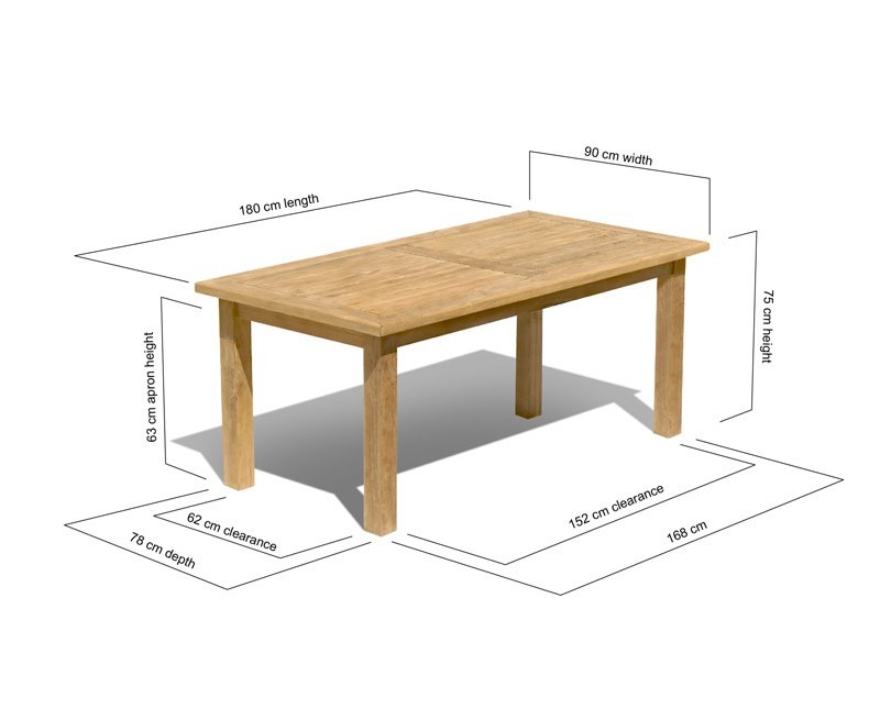 Balmoral Teak 6ft Large Rectangular... Balmoral Teak 6ft Large Rectangular...