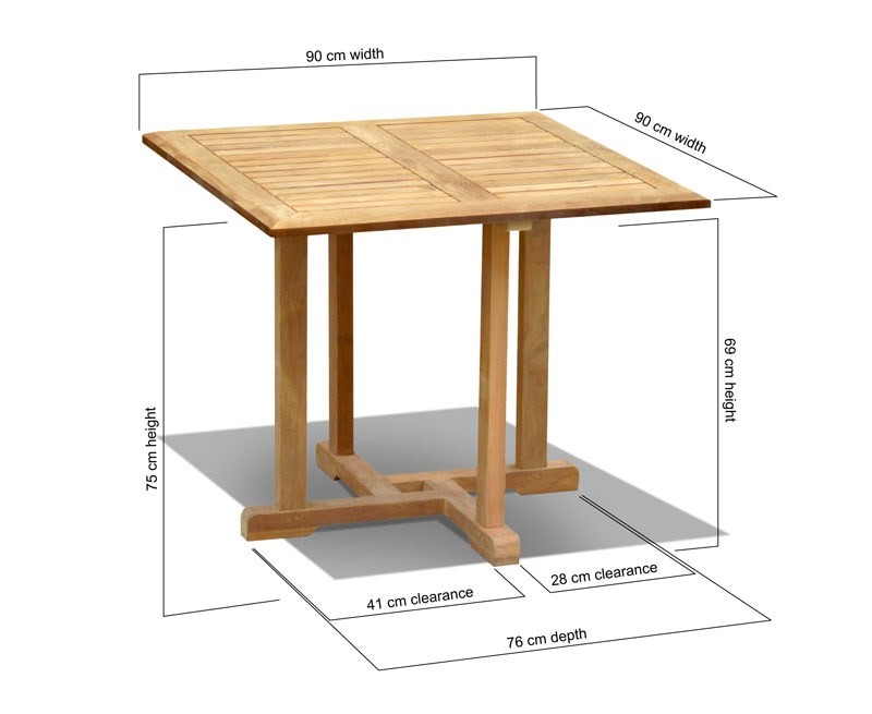 Canfield Teak Small Square Wooden...