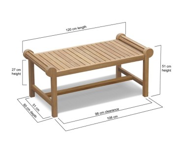 Teak Lutyens-Style Coffee Table 2