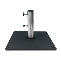 Garden Parasol Base, Stainless Steel Tube - 13kg