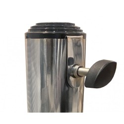 Square Steel Parasol Base, Stainless Steel Tube - 13 kg