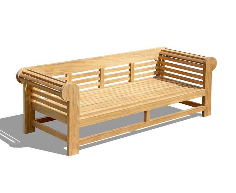 Lutyens-Style Teak Outdoor Daybed - 2.3m