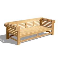 Lutyens-Style Teak Outdoor Daybed - 2.3m