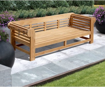 Lutyens-Style Teak Daybed - 2.3m