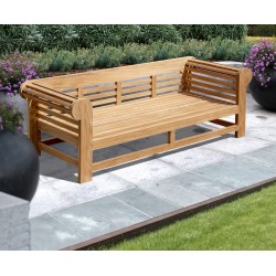 Lutyens-Style Teak Daybed - 2.3m
