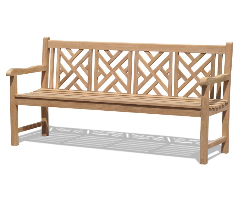 Princeton Teak Chippendale Bench