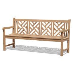 Princeton Teak Chippendale Bench