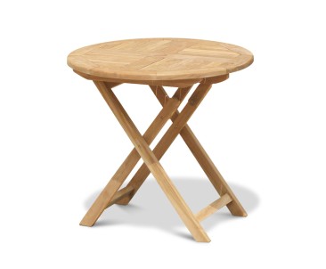 Suffolk Folding Outdoor Table, Round – 0.8m