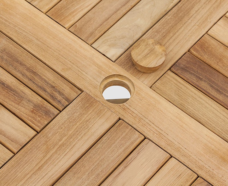 Suffolk Teak Folding Round Garden...