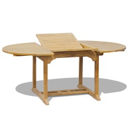 Brompton Oval Extendable Outdoor Table, Single-Leaf – 1.2 - 1.8m