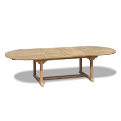 Brompton Teak Extending Oval Table, Double-Leaf – 2 - 3m