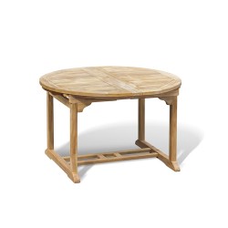 Brompton Teak Extending Garden Table, Double Leaf, Oval – 1.2 - 1.8m