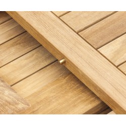 Brompton Bijou Extendable Teak Table, Single-Leaf – 1.2 - 1.8m