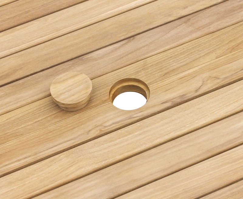 Brompton Bijou Extendable Teak Table, Single-Leaf – 1.2 - 1.8m