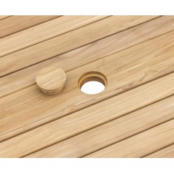 Brompton Bijou Extendable Teak Table, Single-Leaf – 1.2 - 1.8m