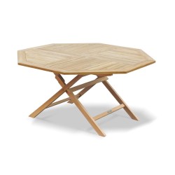 Suffolk 5ft Folding Octagonal Garden Table – 1.5m