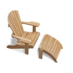Bear Chair, Teak Wood Adirondack Chair
