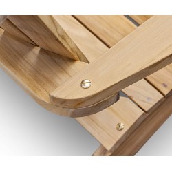 Bear Chair, Teak Wood Adirondack Chair